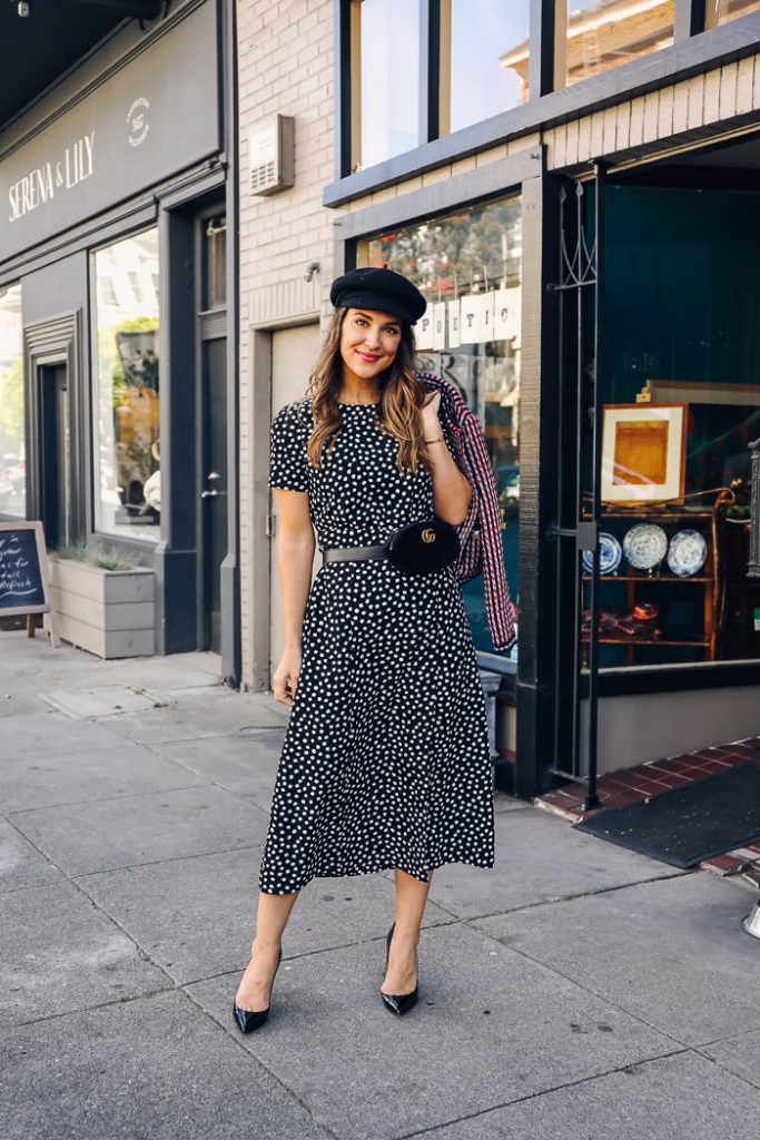 Polka Dot Midi Dress