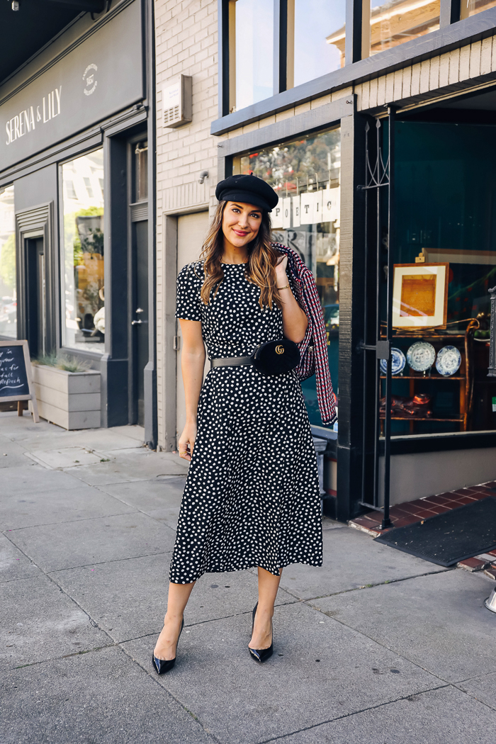 styling a polka dot dress