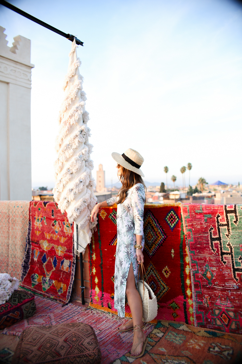 green and white kimono