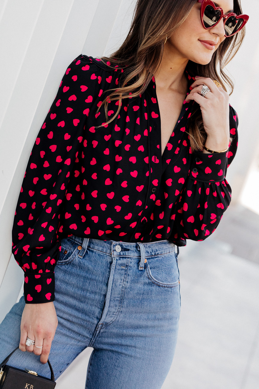 kate spade heart shirt