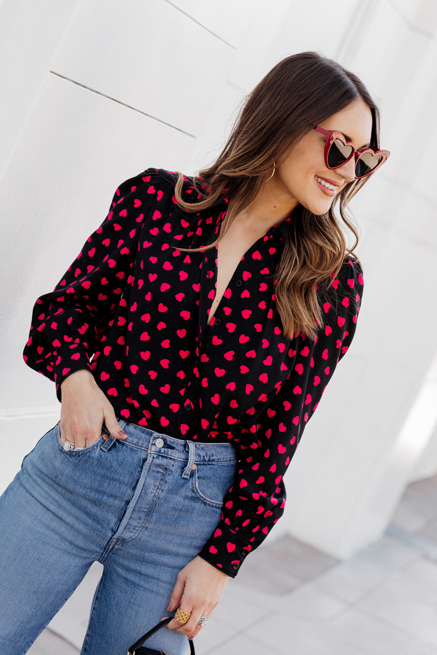 kate spade heart top