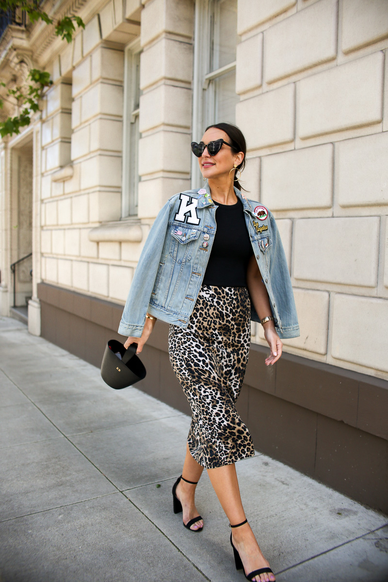 Leopard Slip Skirt