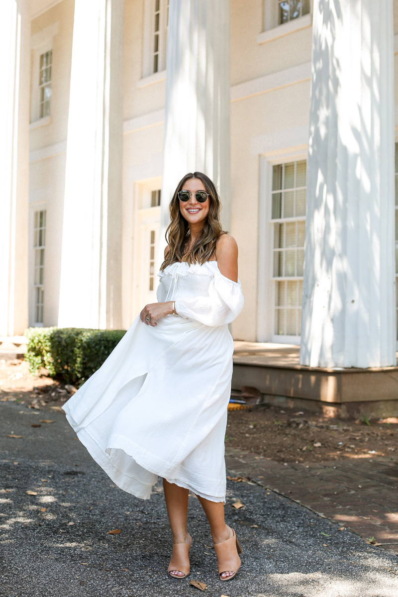 Free people shop white maxi