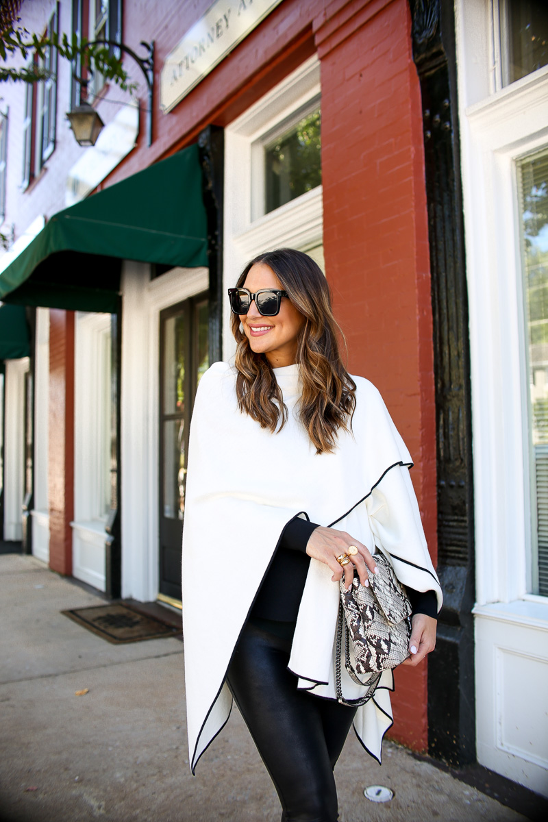 black and white sweater