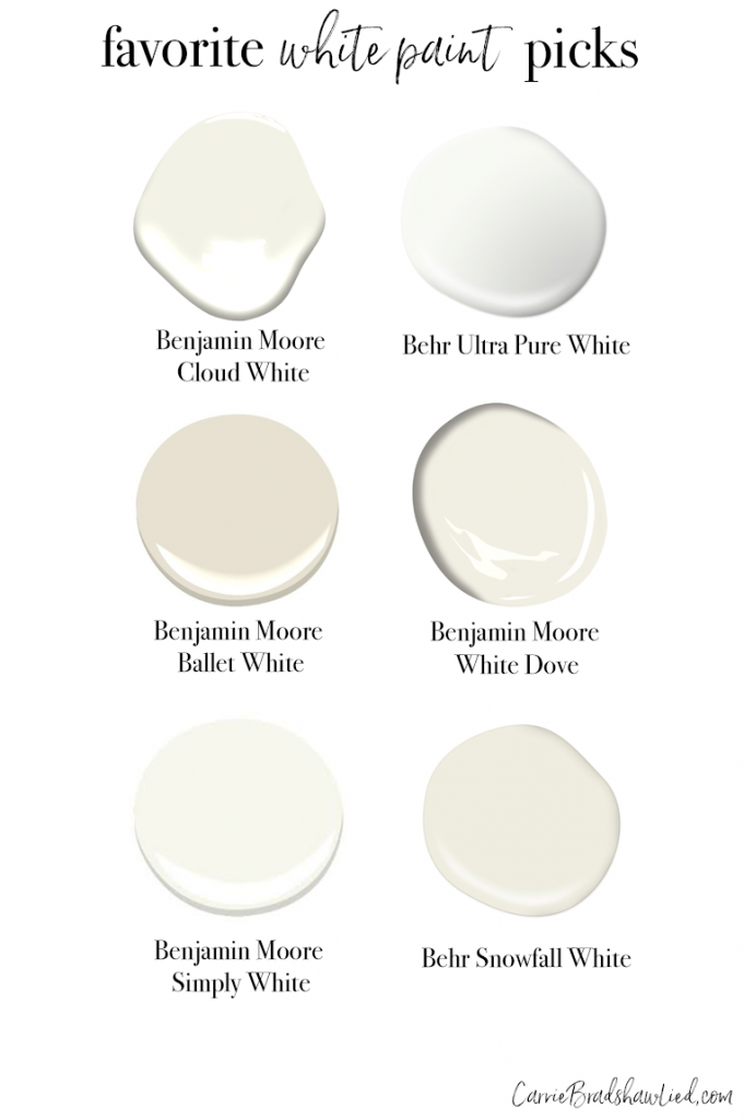 White Paint: My 6 Favorite Shades