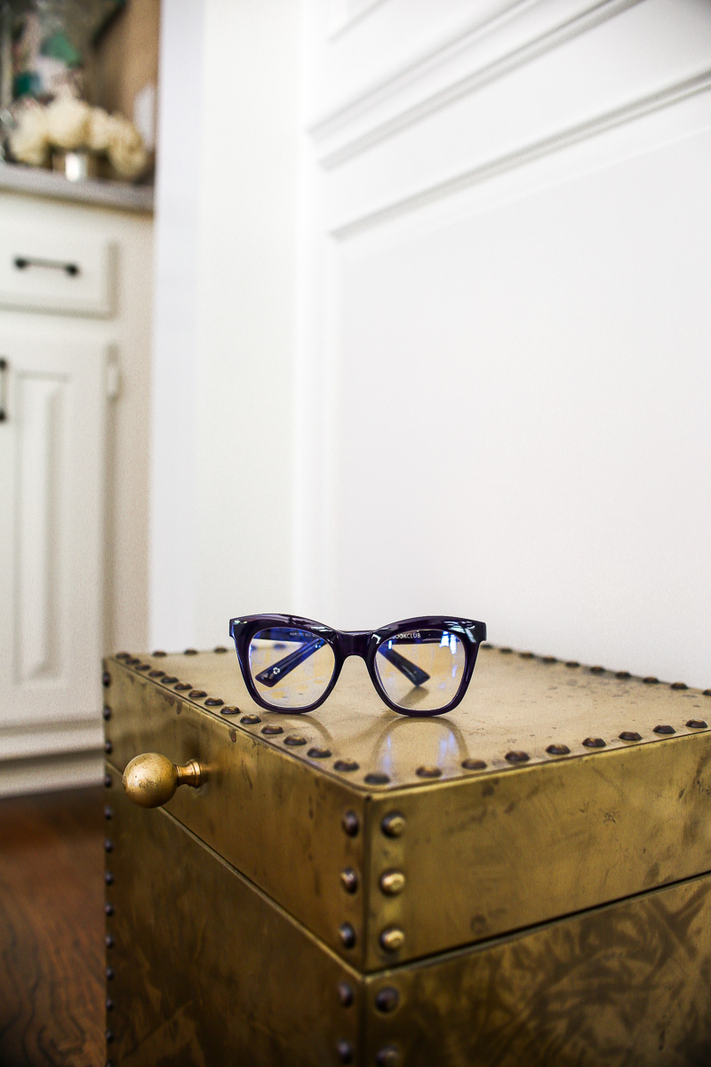 black rimmed blue light glasses