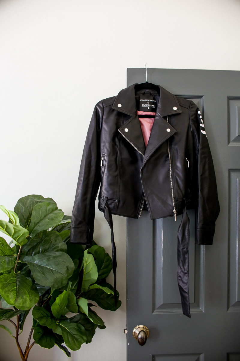 personalized leather jacket