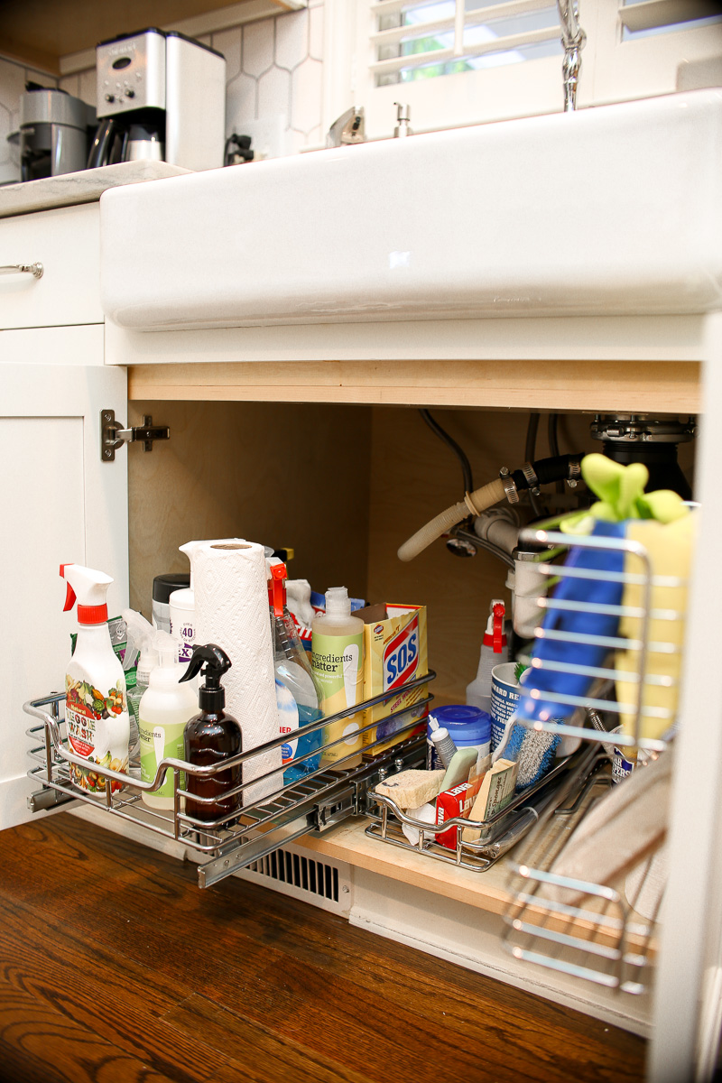 Under Sink Organization with The Container Store • Hip Foodie Mom