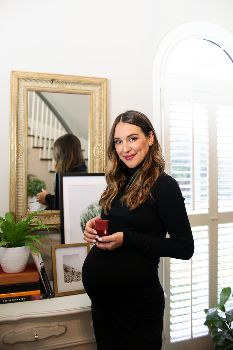 black turtleneck dress