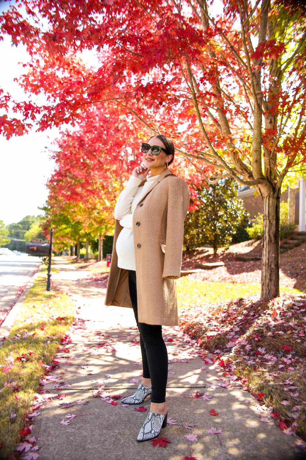 ann taylor camel coat