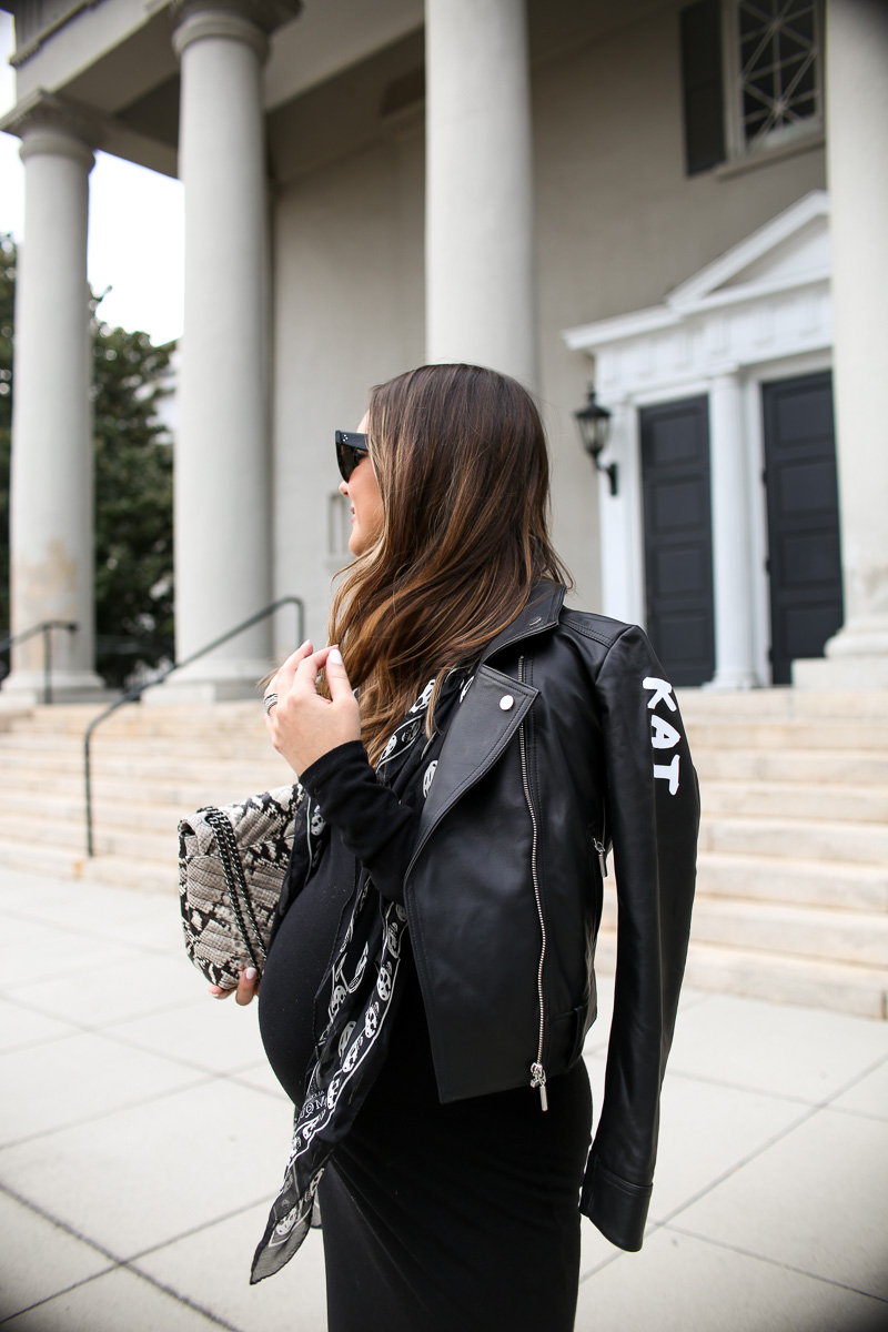 black leather jacket 