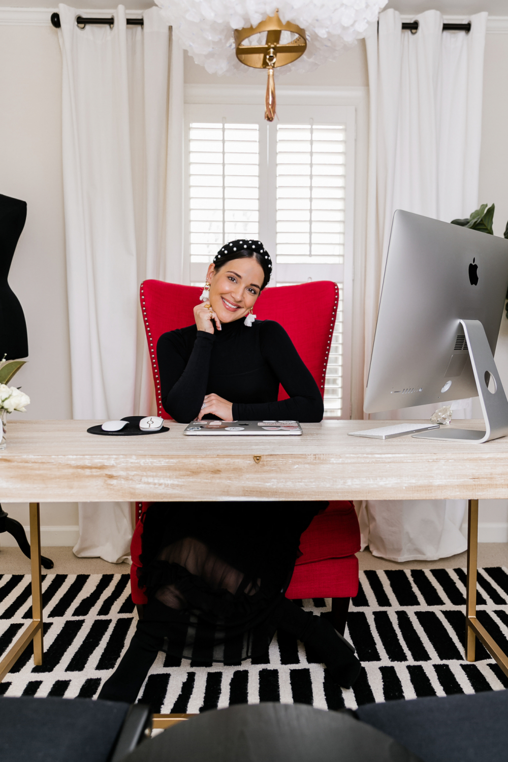 hot pink desk chair