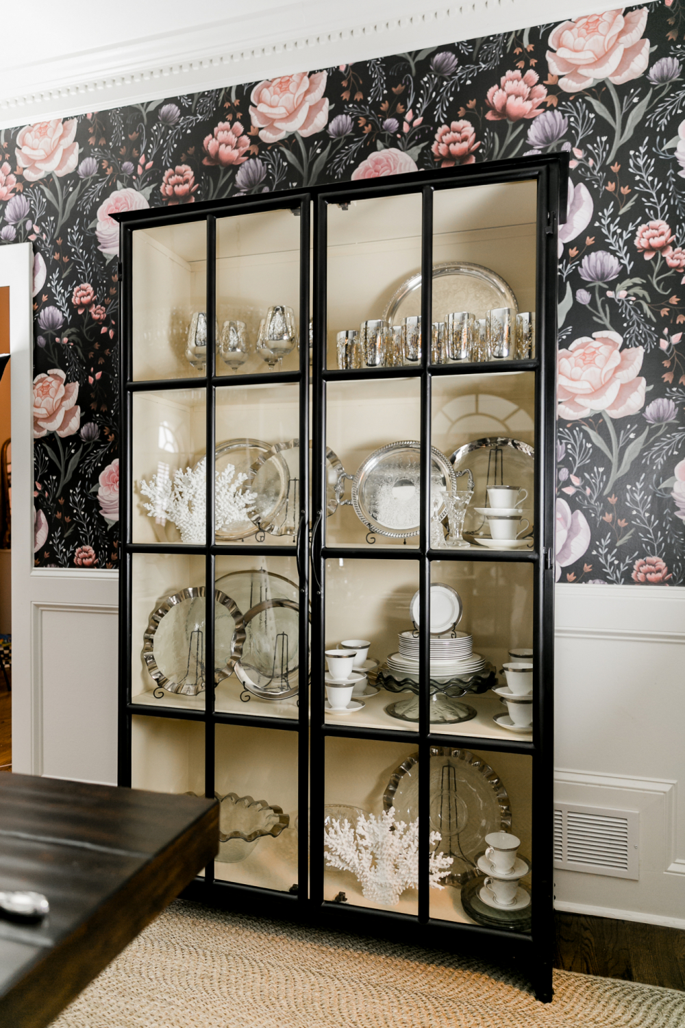 black china cabinet