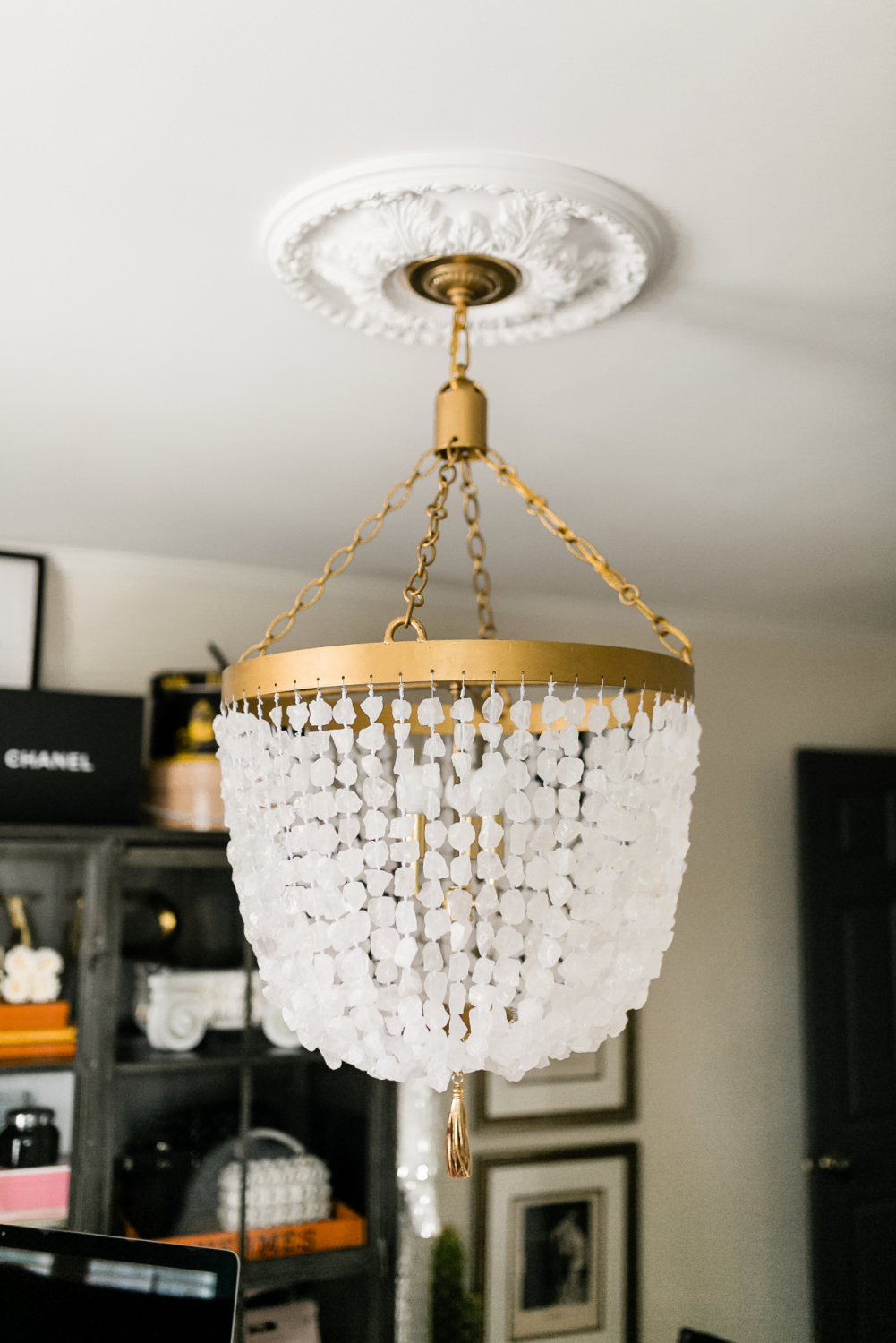 white chandelier