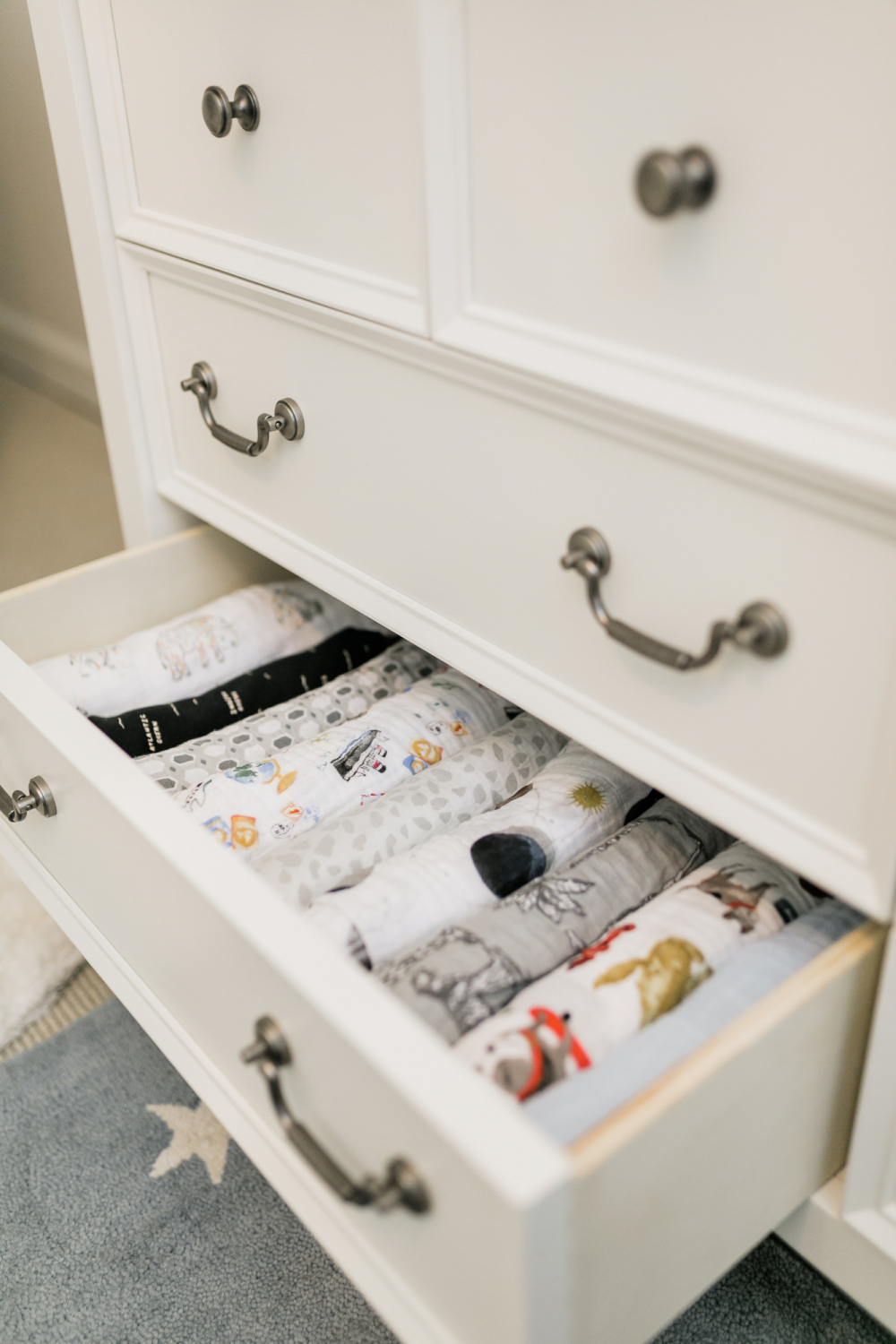 white nursery dresser