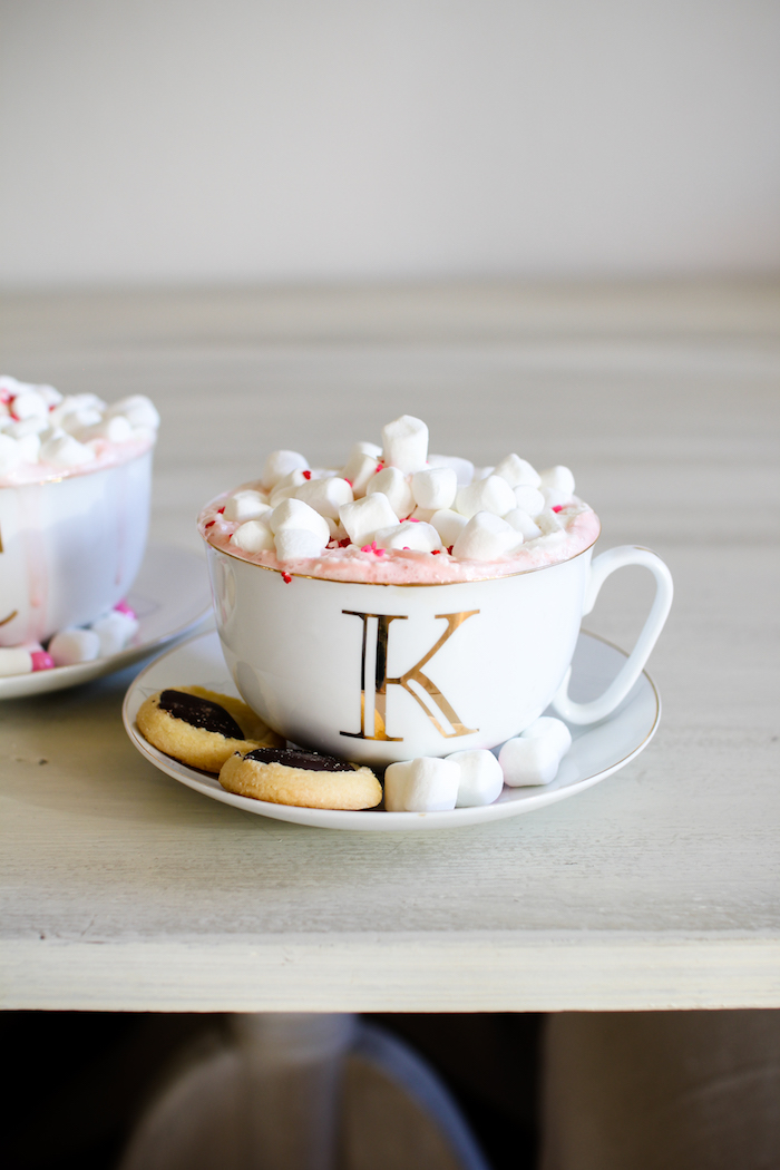 pink hot chocolate