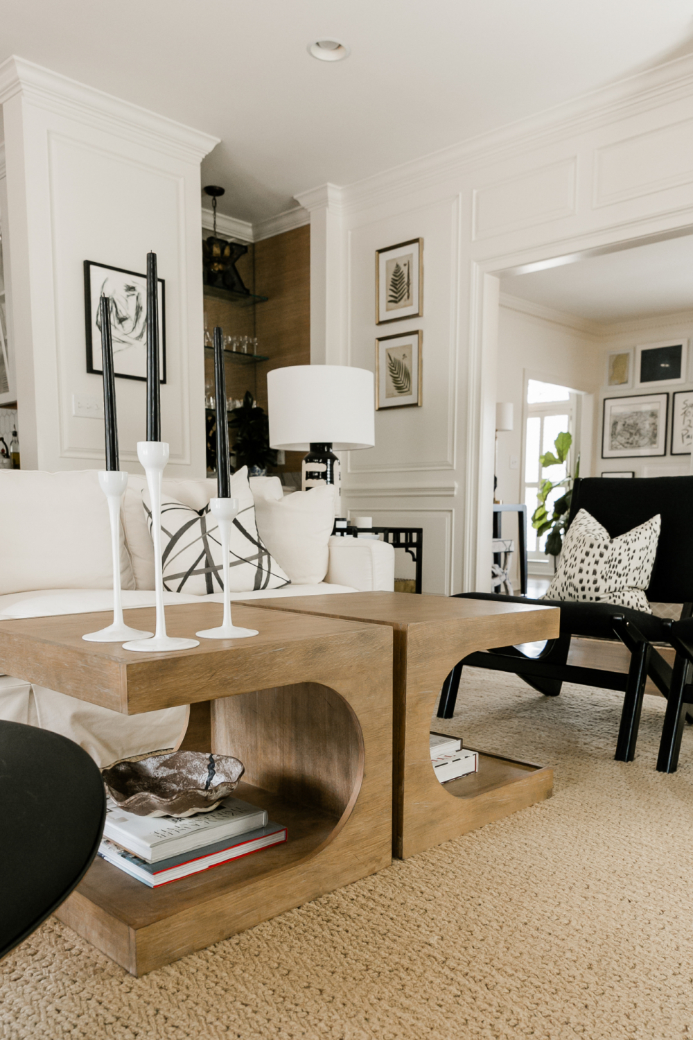 modern wood coffee table