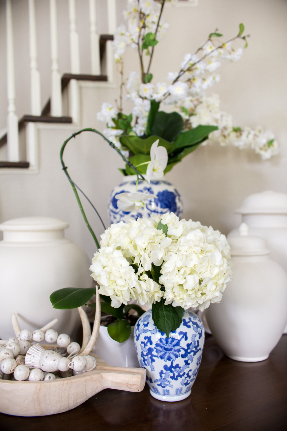 white hydrangea