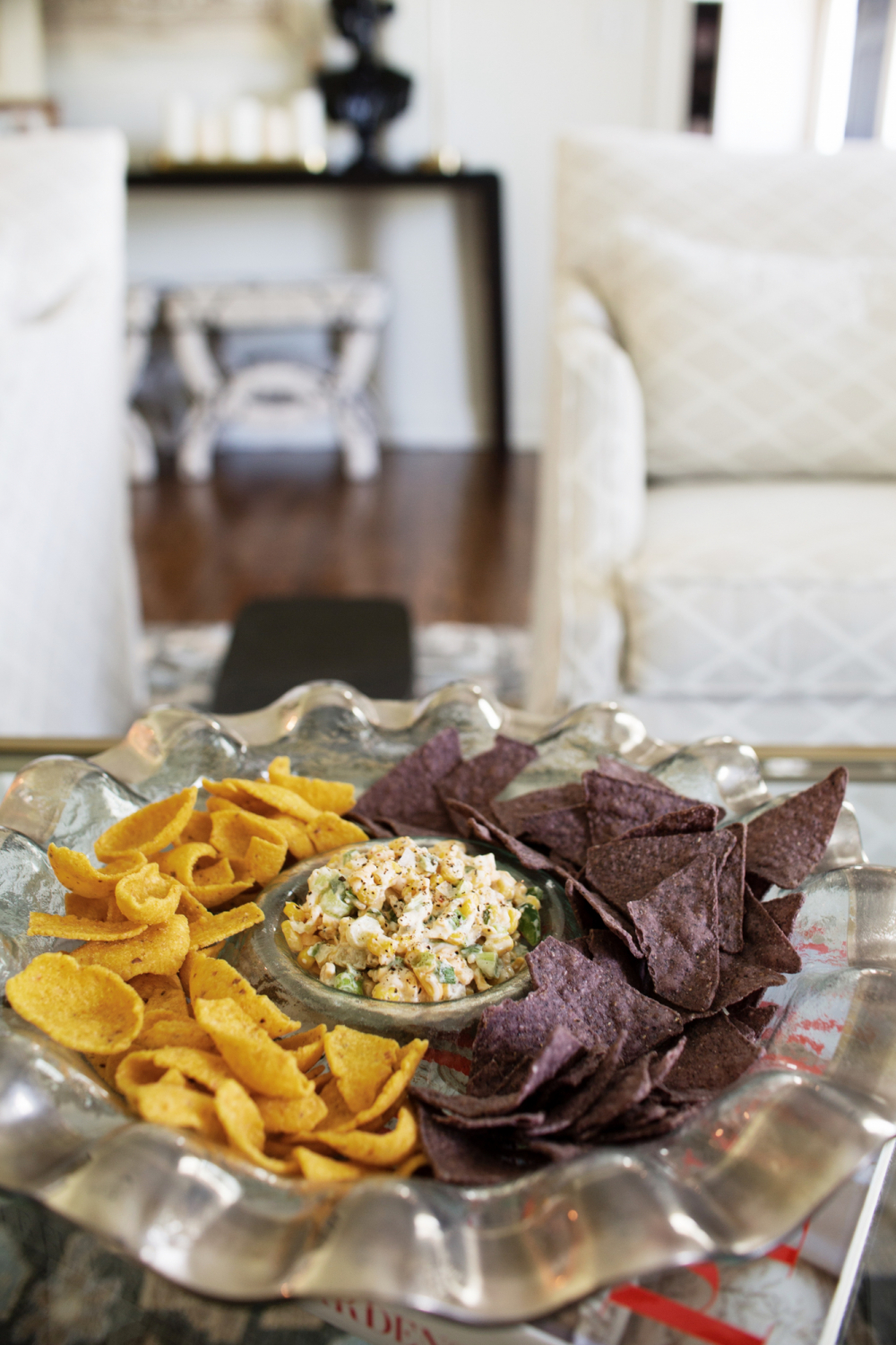 annieglass chip and dip platter