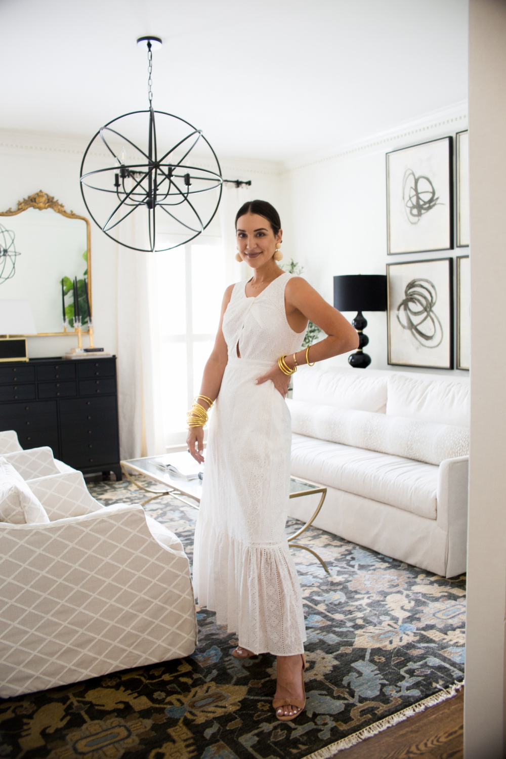 white maxi dress