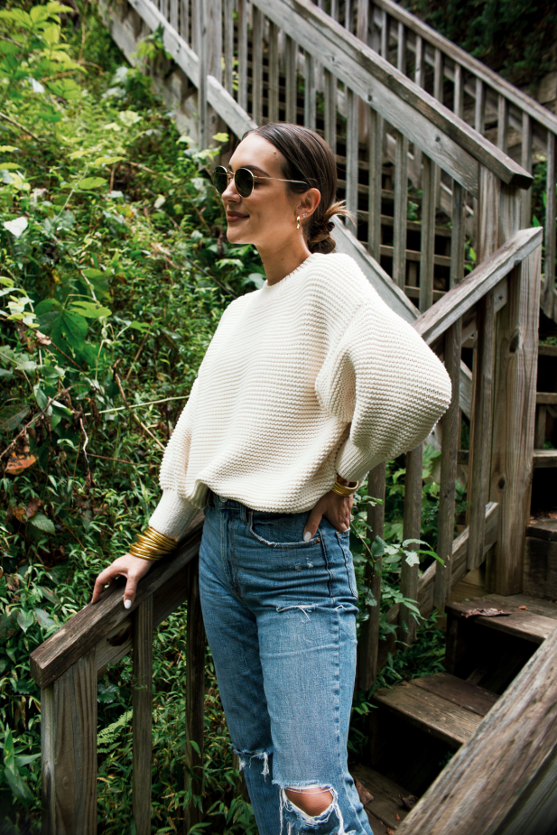 chunky cotton sweater