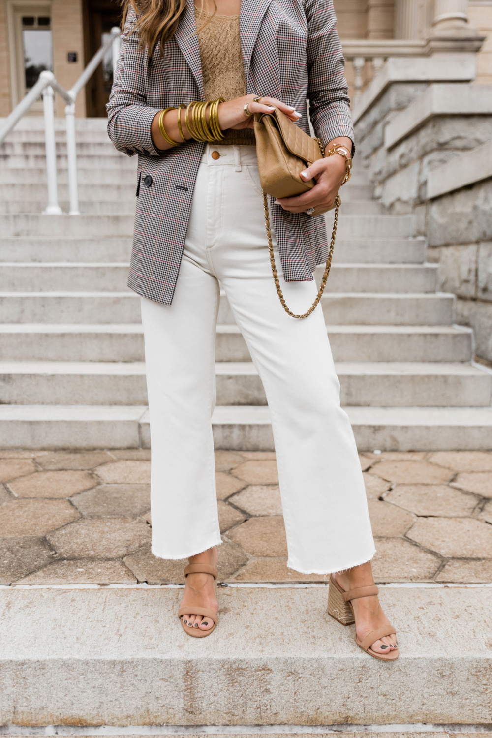 CULOTTE - Cream high rise jeans