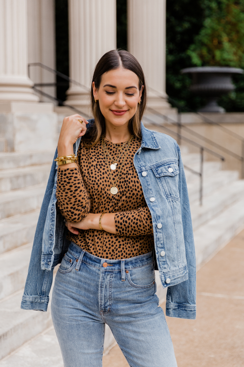 layered coin necklace