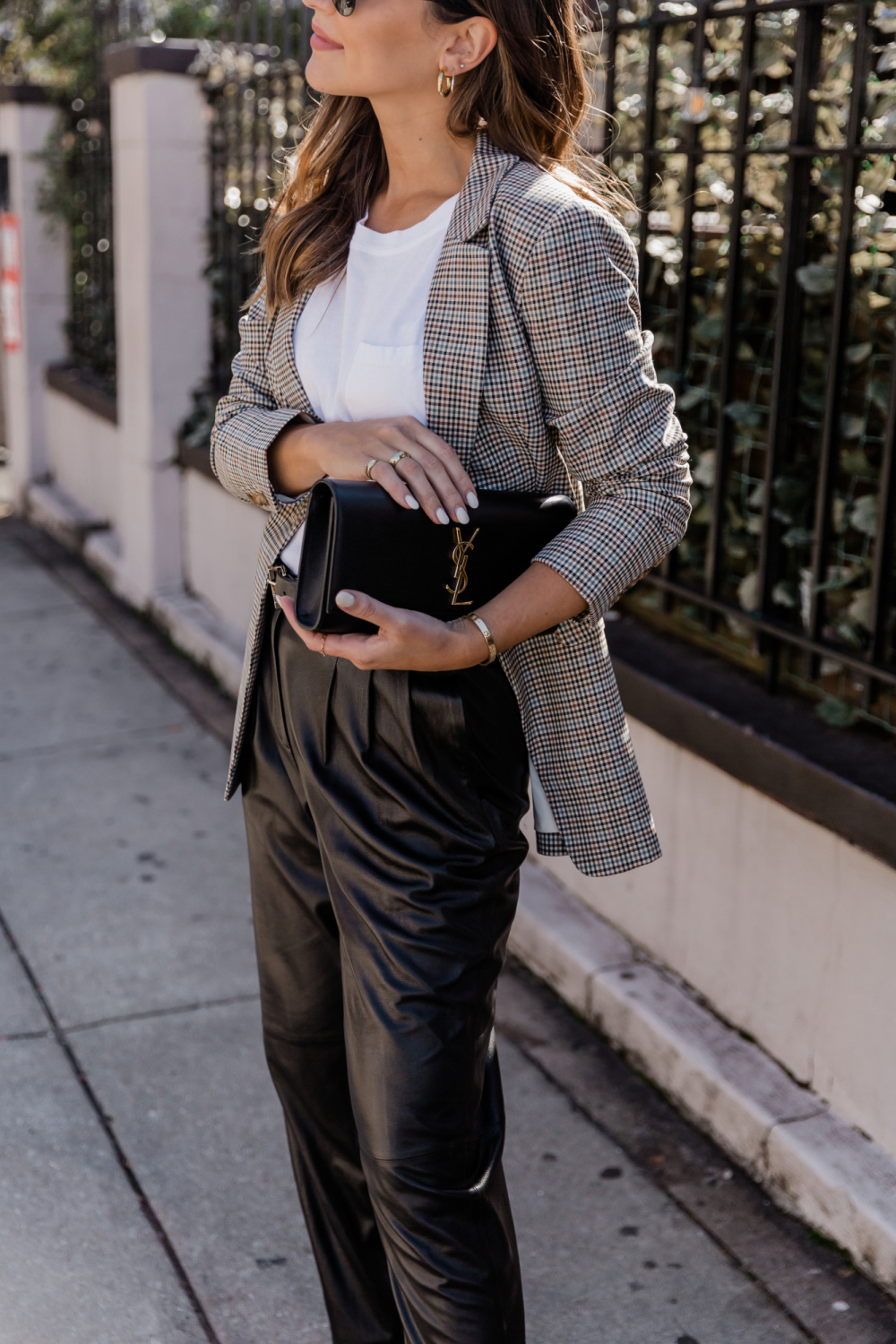 black ysl clutch