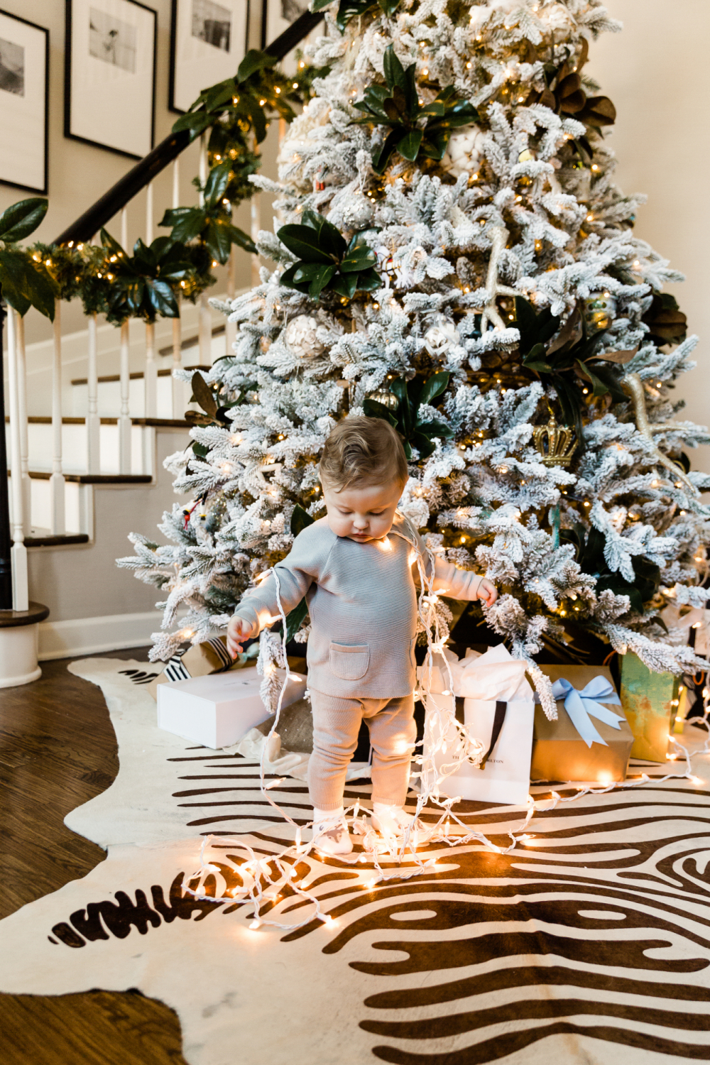 foyer christmas tree