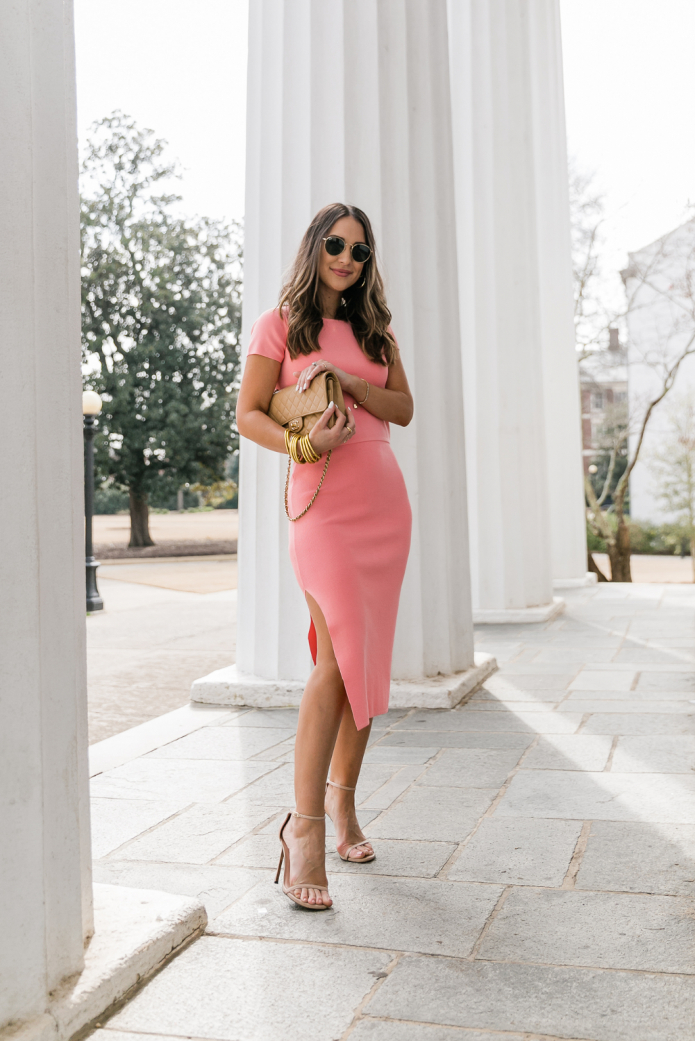 carrie bradshaw pink dress