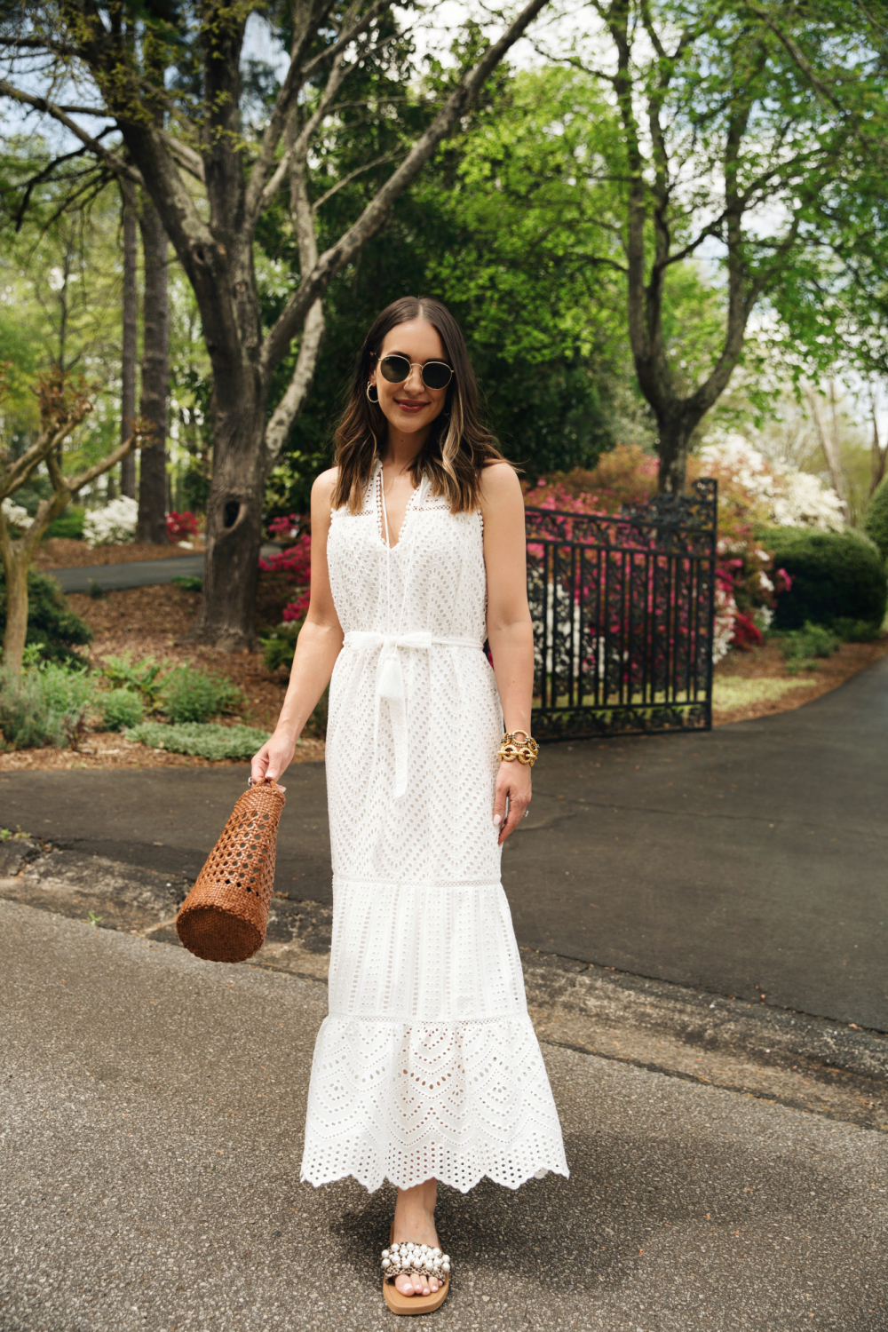 white maxi dress