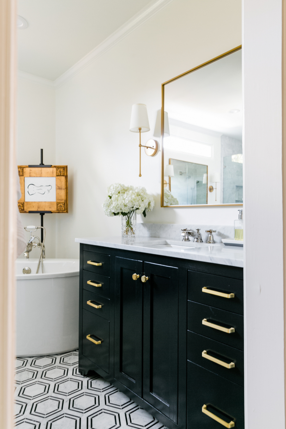 brass bathroom pulls