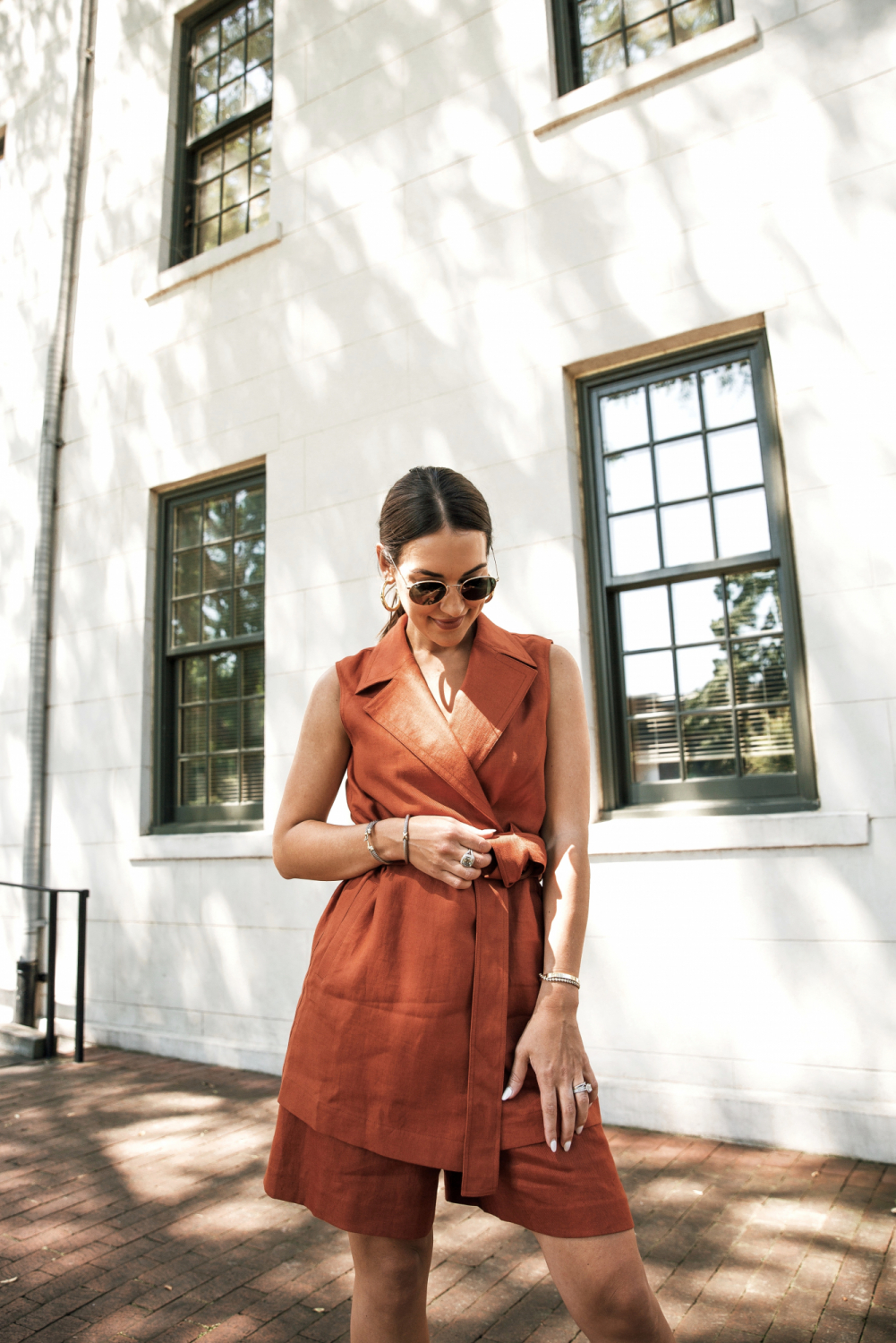 Suede Trench Dress