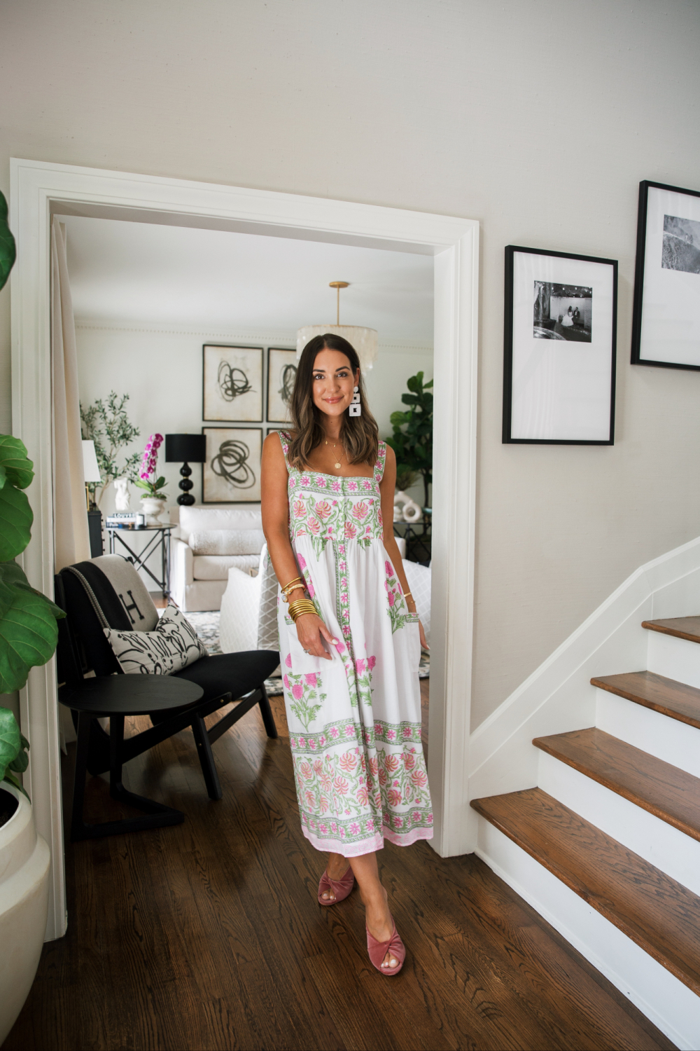 floral midi dress