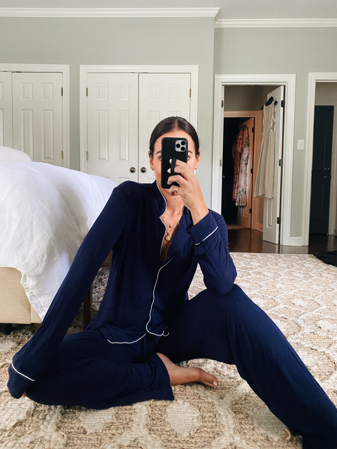 navy pajamas