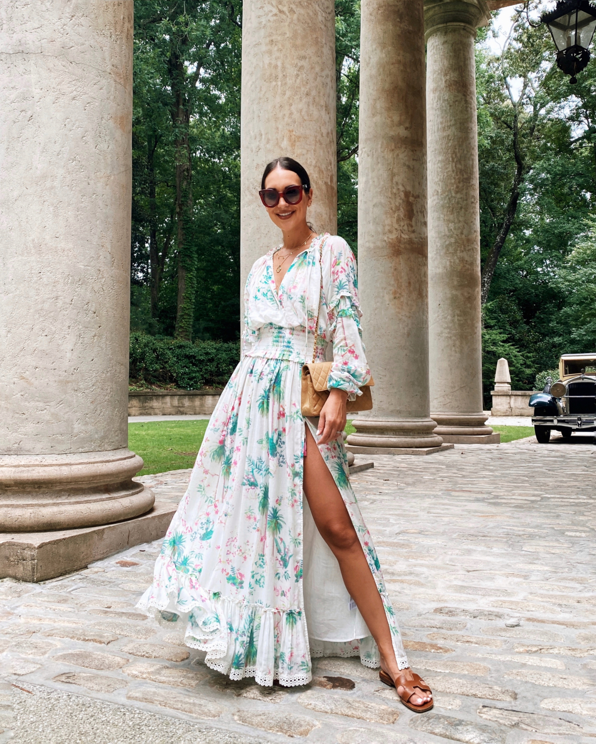 floral maxi dress