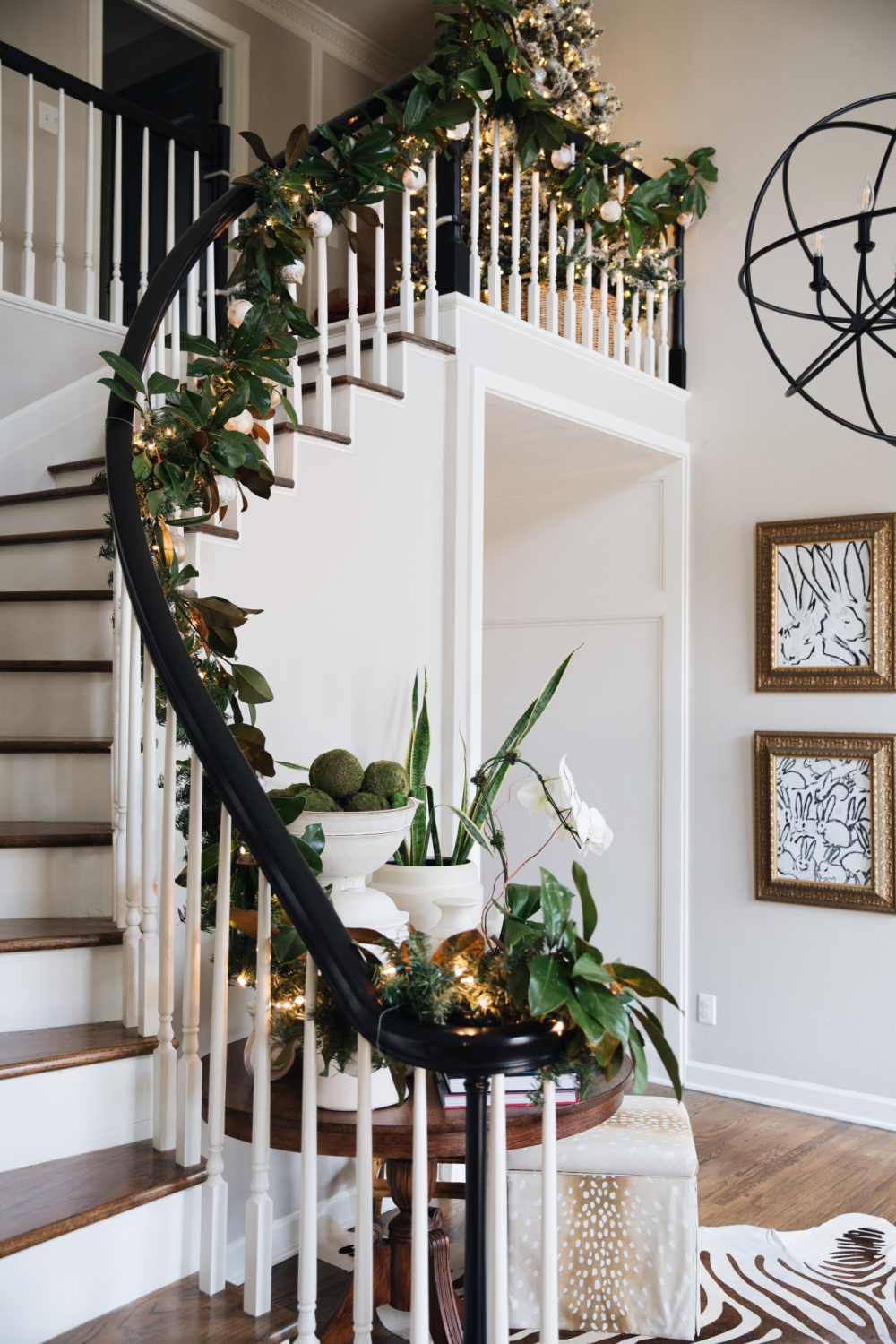 circular staircase garland