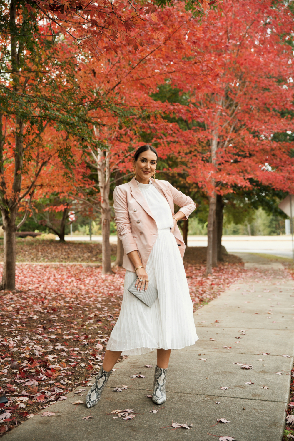 pink blazer