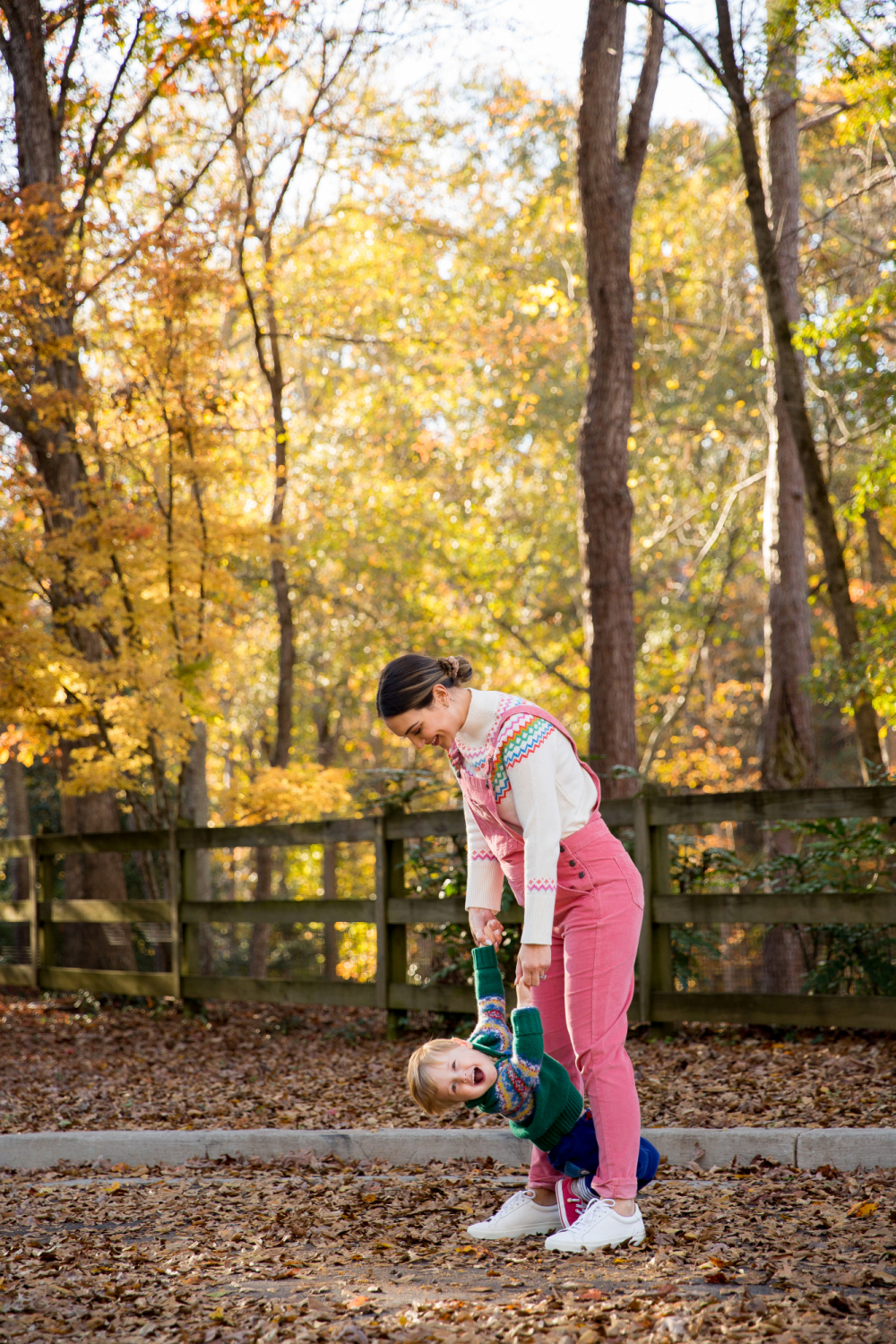 pink overalls