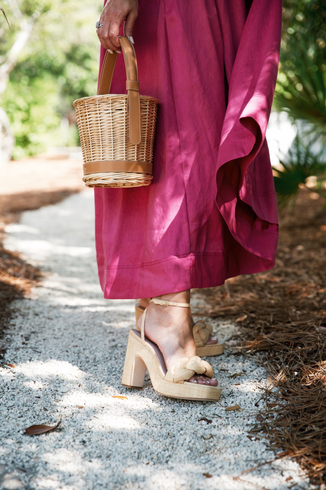 raffia sandals