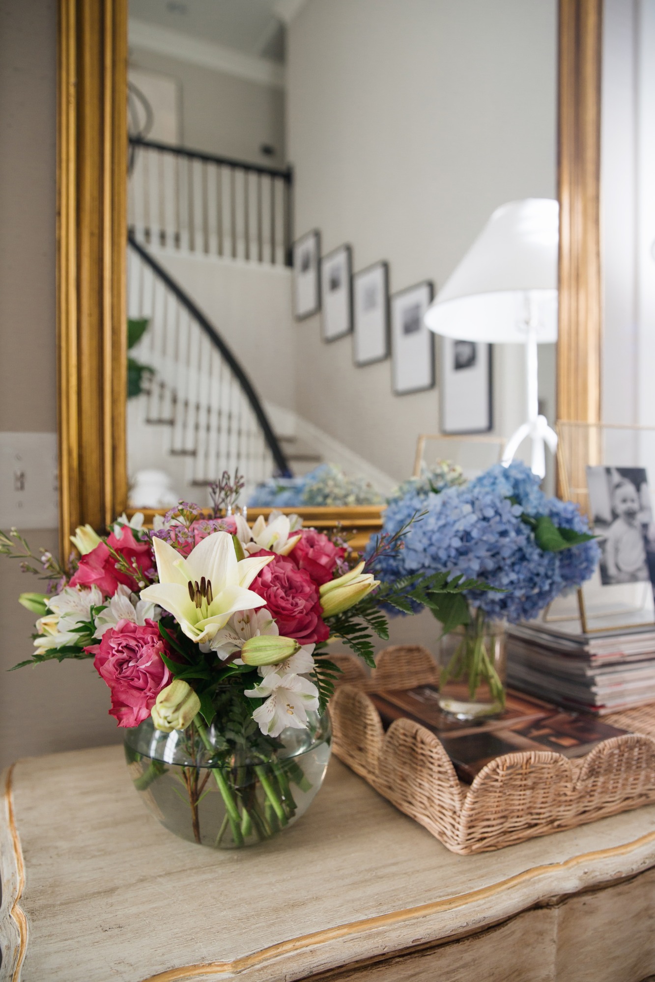 large scalloped tray