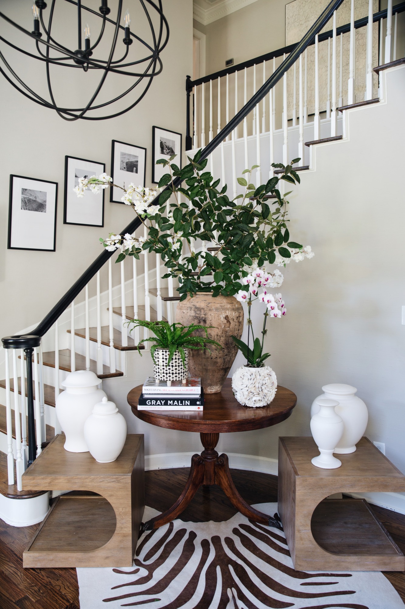 round foyer table