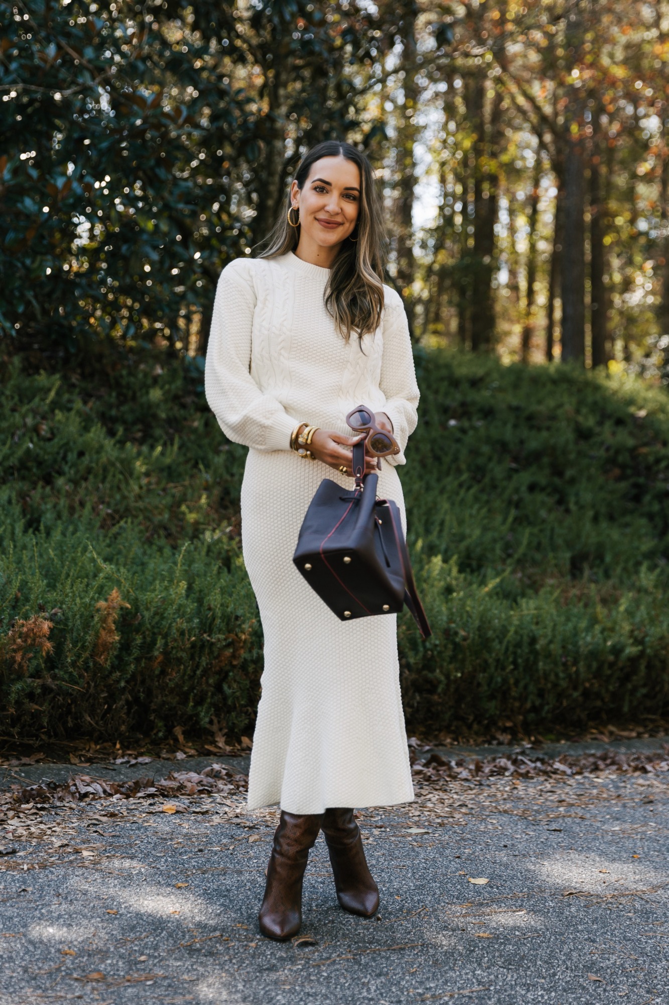 Sweater skirt hotsell and boots