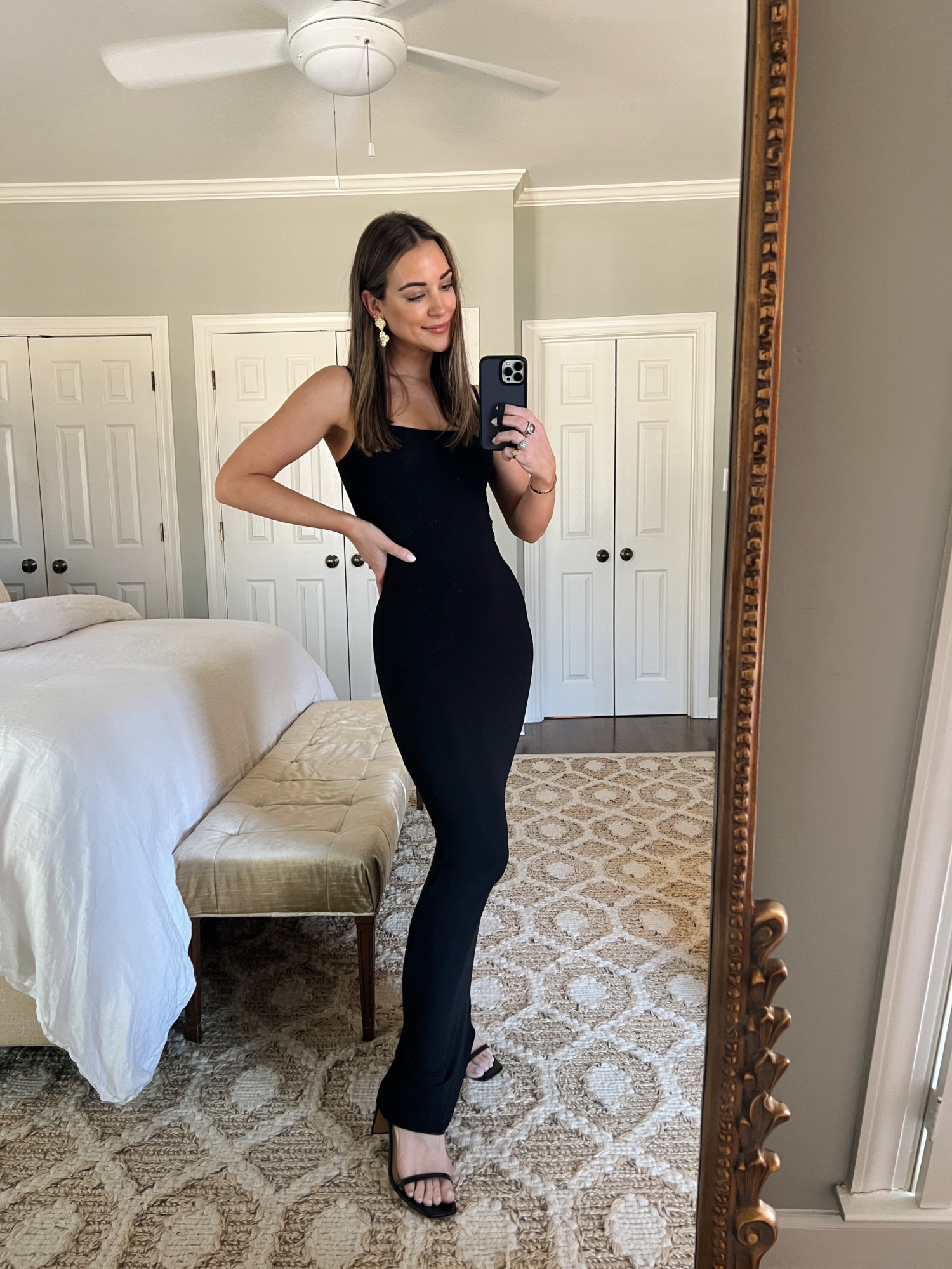 I'm a midsize saggy boob queen, I hated the viral Skims dress but a cheap  dupe looks amazing without Spanx or boob tape