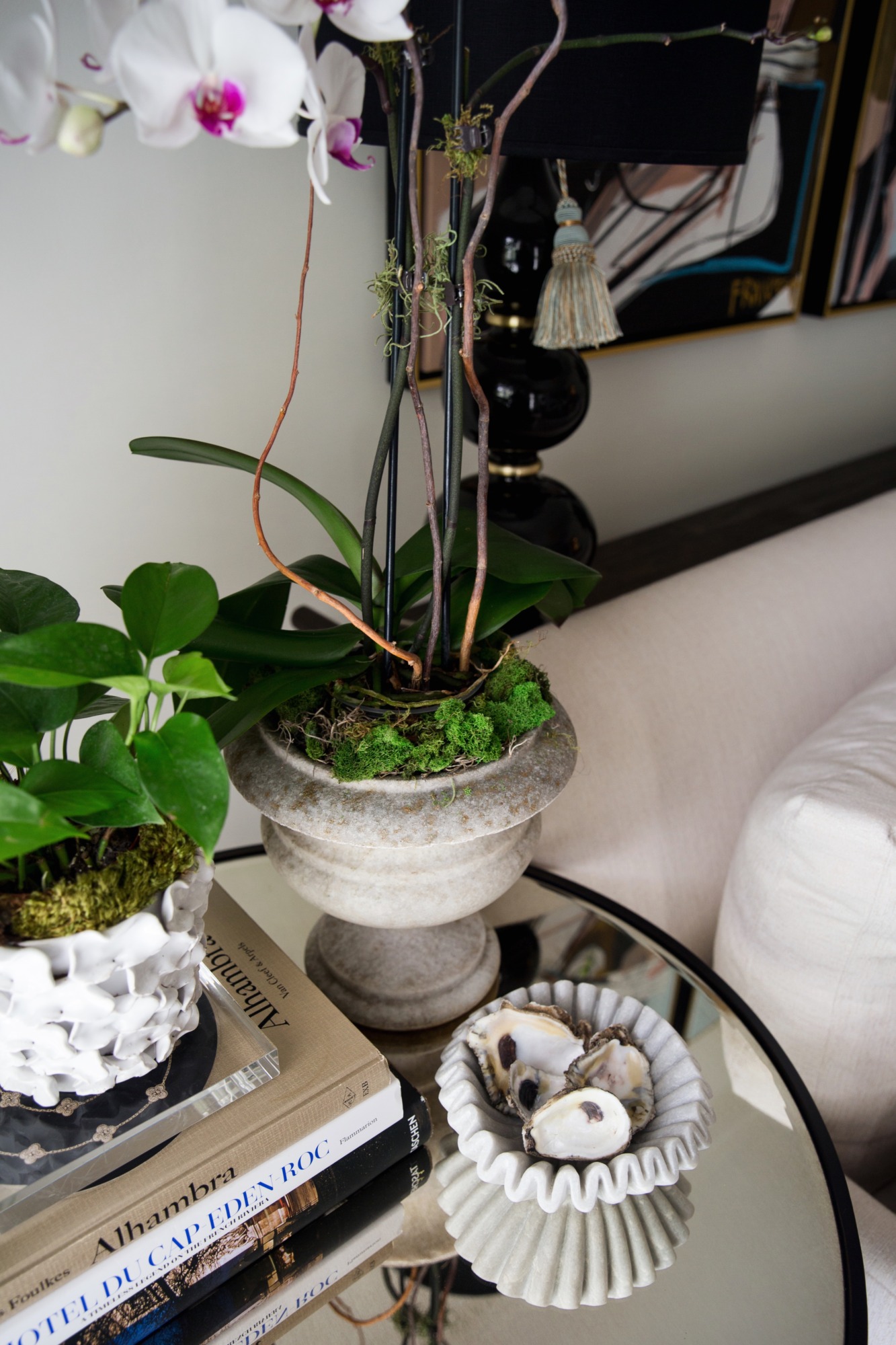 ruffled marble bowl