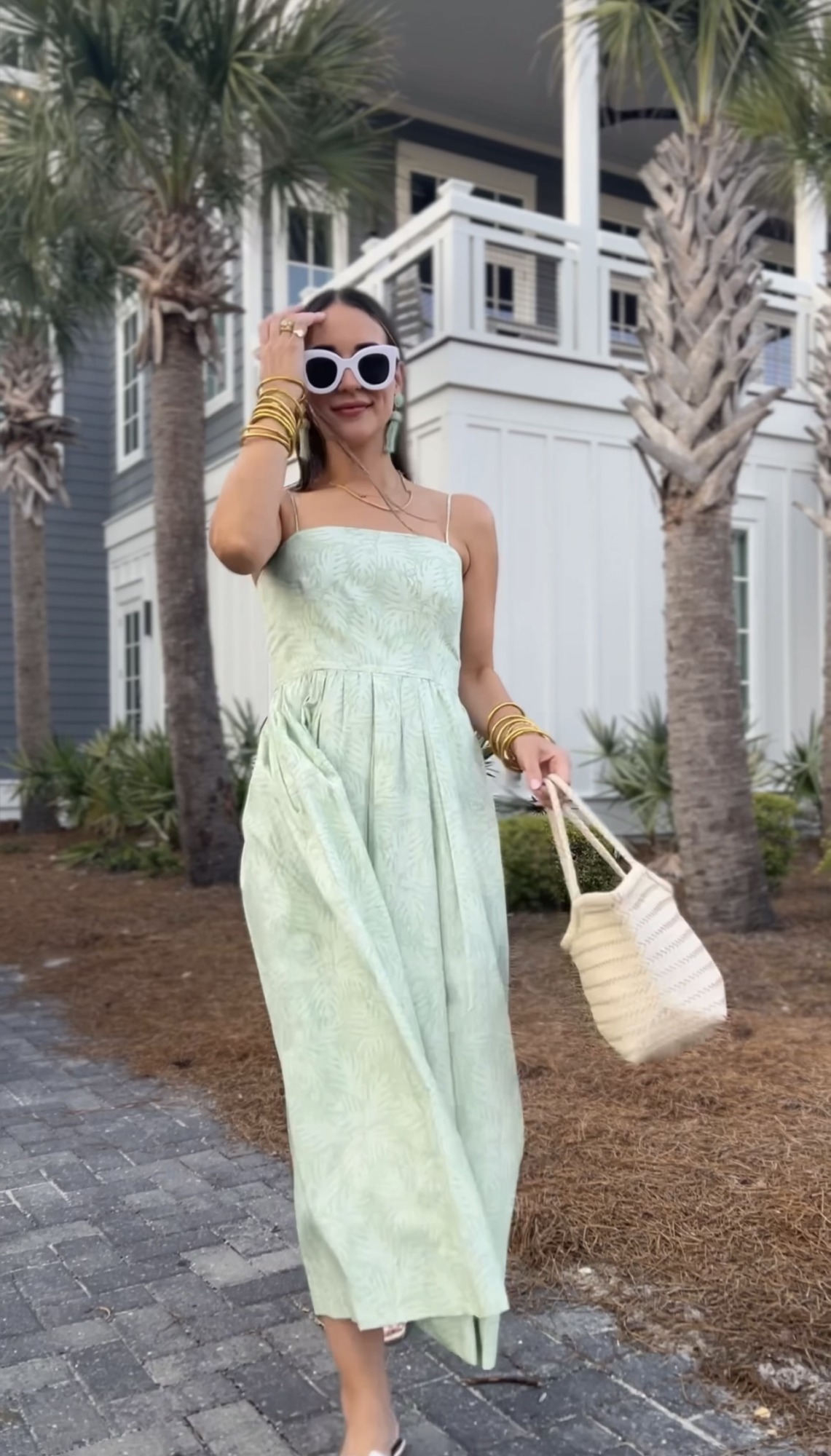 green summer dress