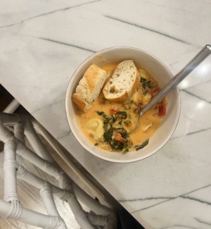 tortellini soup with sausage and kale